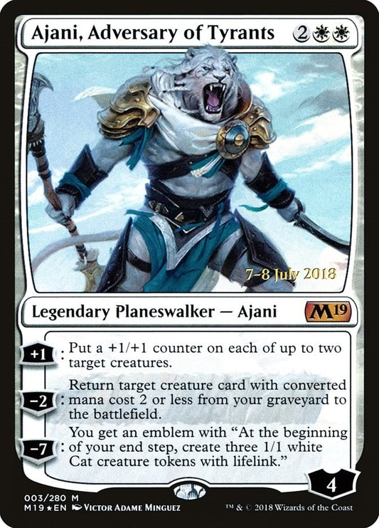 Image for Ajani, Adversary of Tyrants (3) (Prerelease Cards) - Magic: The Gathering