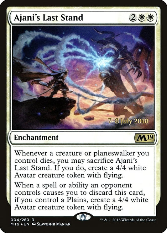 Image for Ajani's Last Stand (4) (Prerelease Cards) - Magic: The Gathering