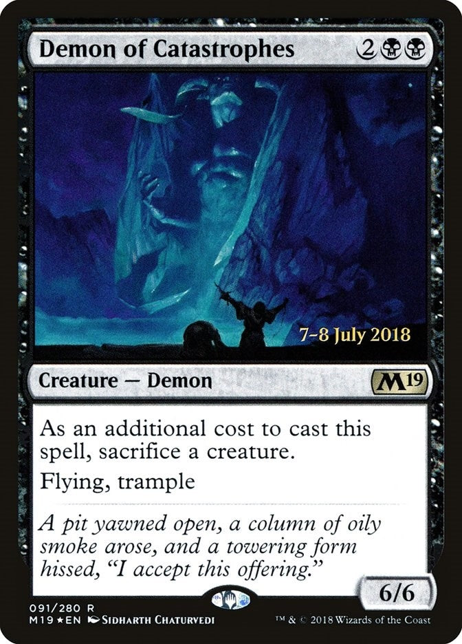 Image for Demon of Catastrophes (91) (Prerelease Cards) - Magic: The Gathering