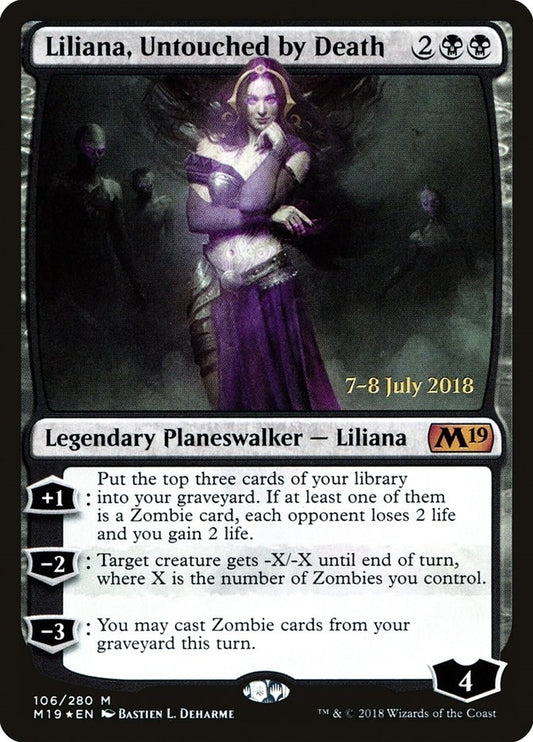 Image for Liliana, Untouched by Death (106) (Prerelease Cards) - Magic: The Gathering