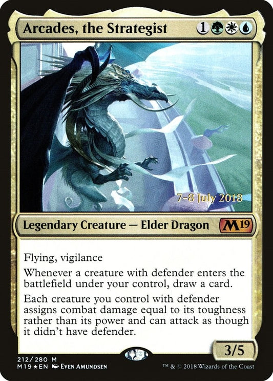 Image for Arcades, the Strategist (212) (Prerelease Cards) - Magic: The Gathering