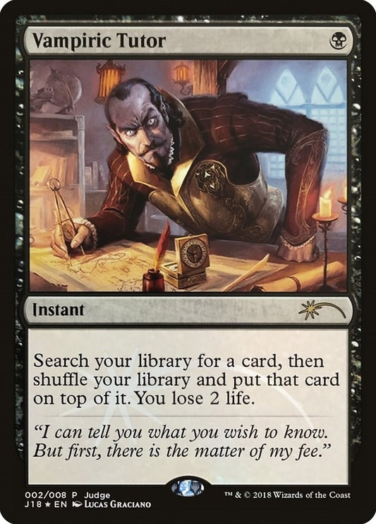 Image for Vampiric Tutor (J18) (2) (Judge Promos) - Magic: The Gathering