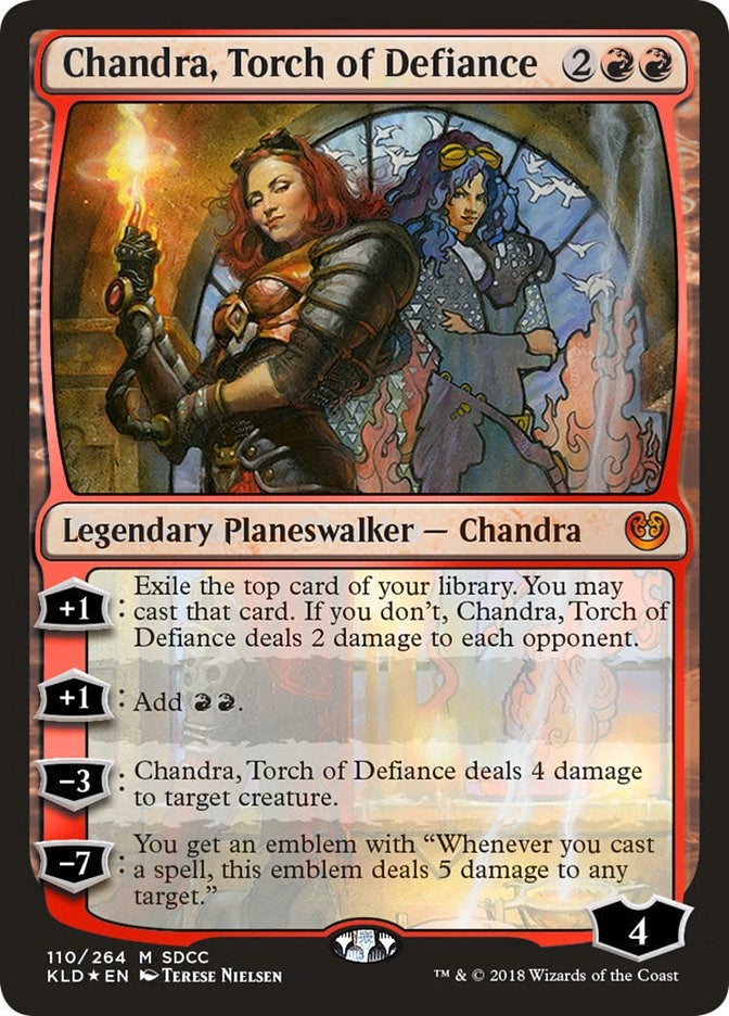 Image for Chandra, Torch of Defiance (SDCC 2018 Exclusive) (110) (Media Promos) - Magic: The Gathering