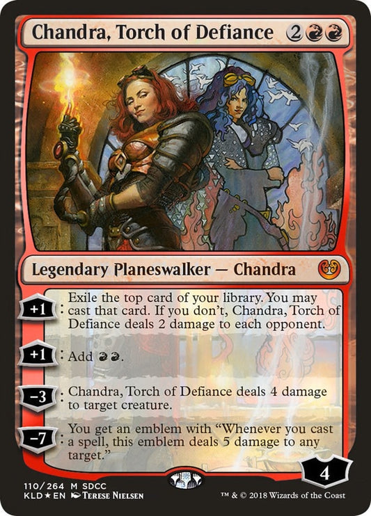Image for Chandra, Torch of Defiance (SDCC 2018 Exclusive) (110) (Media Promos) - Magic: The Gathering