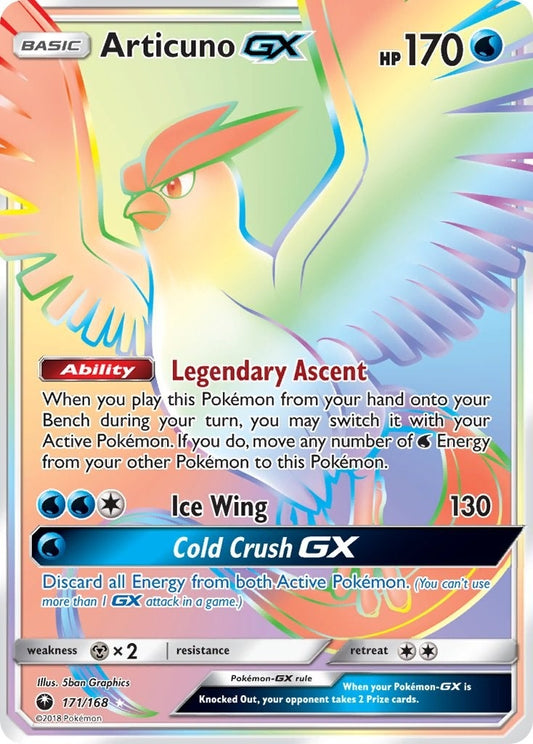 Image for Articuno GX (Secret) (171/168) (SM - Celestial Storm) - Pokemon
