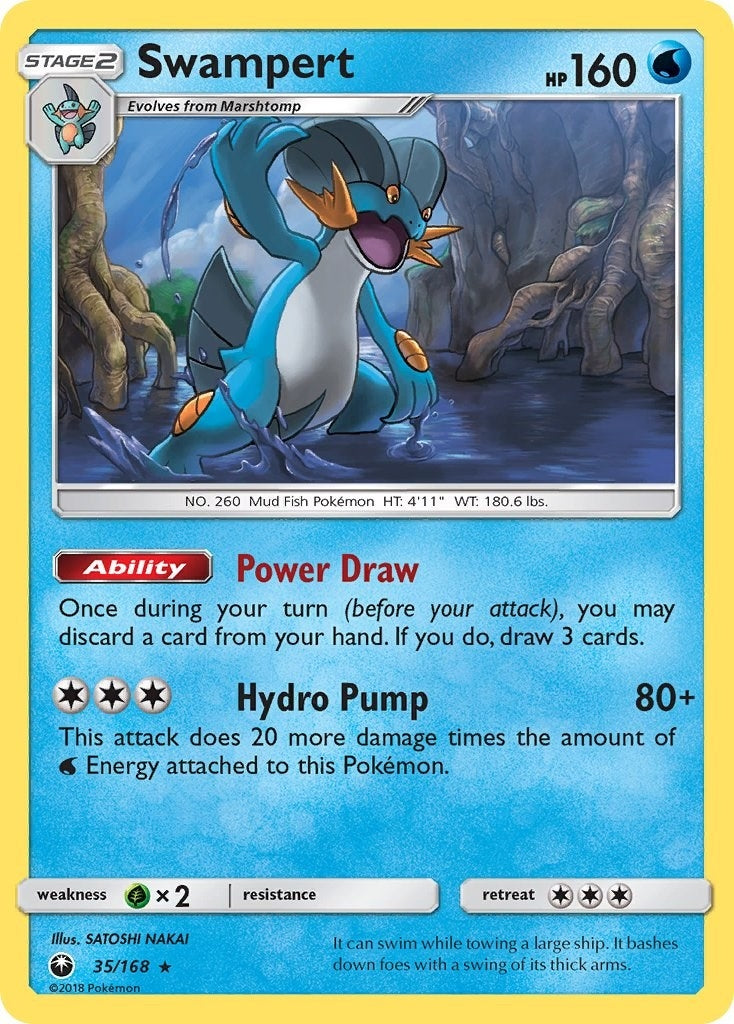Image for Swampert (35/168) (SM - Celestial Storm) - Pokemon