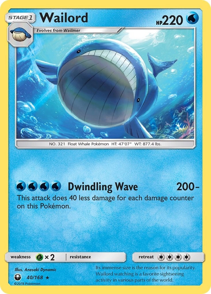 Image for Wailord (40/168) (SM - Celestial Storm) - Pokemon