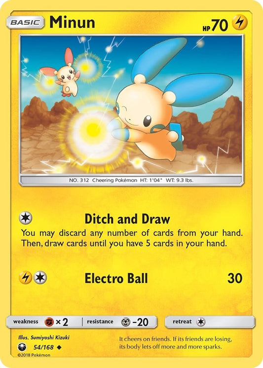 Image for Minun (54/168) (SM - Celestial Storm) - Pokemon