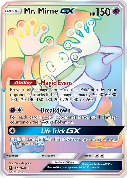 Image for Mr. Mime GX (Secret) (173/168) (SM - Celestial Storm) - Pokemon