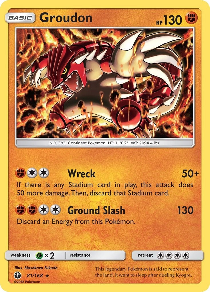 Image for Groudon (81/168) (SM - Celestial Storm) - Pokemon