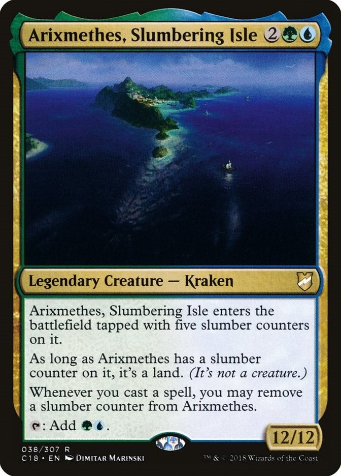 Image for Arixmethes, Slumbering Isle (38) (Commander 2018) - Magic: The Gathering