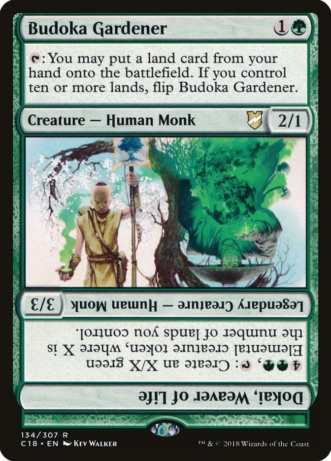 Image for Budoka Gardener // Dokai, Weaver of Life (134) (Commander 2018) - Magic: The Gathering