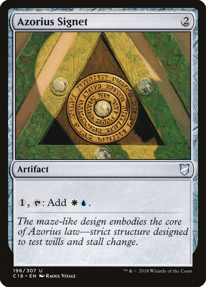 Image for Azorius Signet (196) (Commander 2018) - Magic: The Gathering