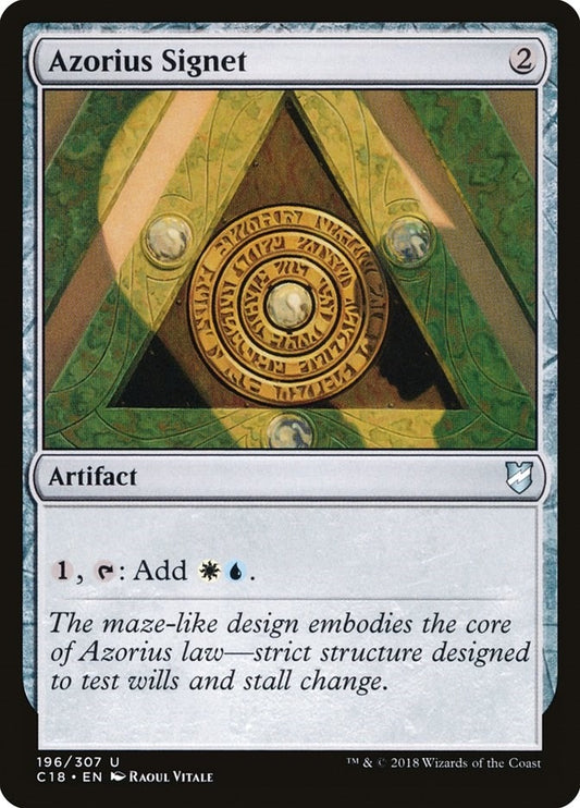 Image for Azorius Signet (196) (Commander 2018) - Magic: The Gathering