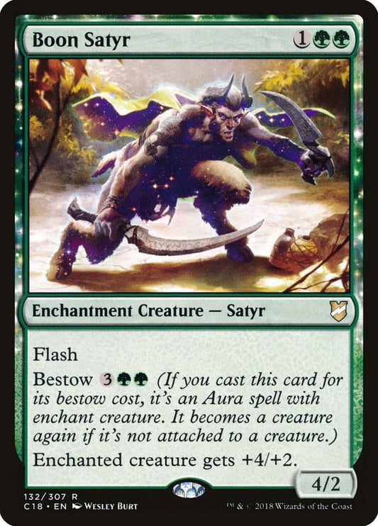 Image for Boon Satyr (132) (Commander 2018) - Magic: The Gathering