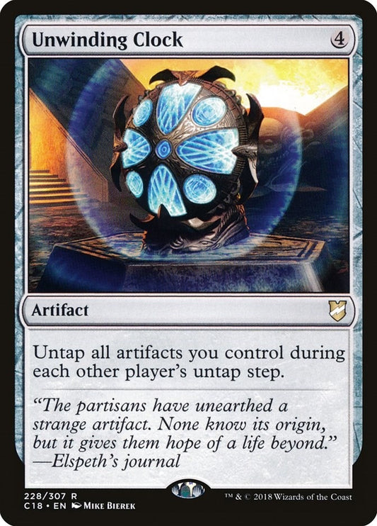 Image for Unwinding Clock (228) (Commander 2018) - Magic: The Gathering