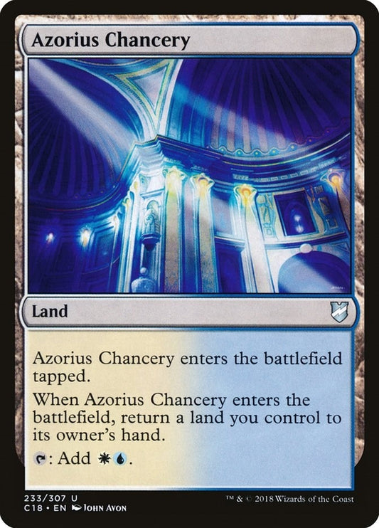 Image for Azorius Chancery (233) (Commander 2018) - Magic: The Gathering