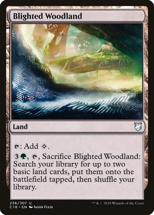 Image for Blighted Woodland (236) (Commander 2018) - Magic: The Gathering