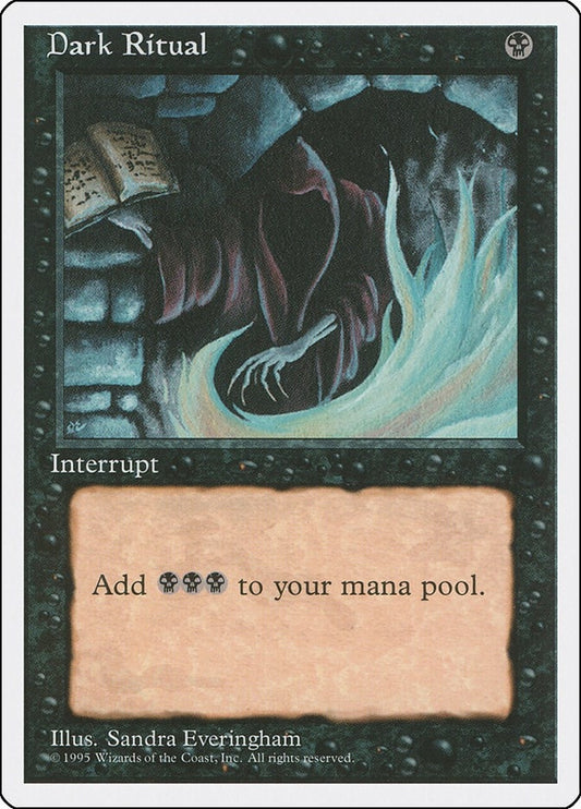 Image for Dark Ritual (13) (Fourth Edition) - Magic: The Gathering