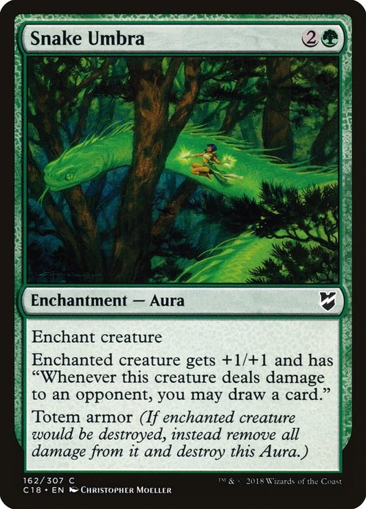Image for Snake Umbra (162) (Commander 2018) - Magic: The Gathering