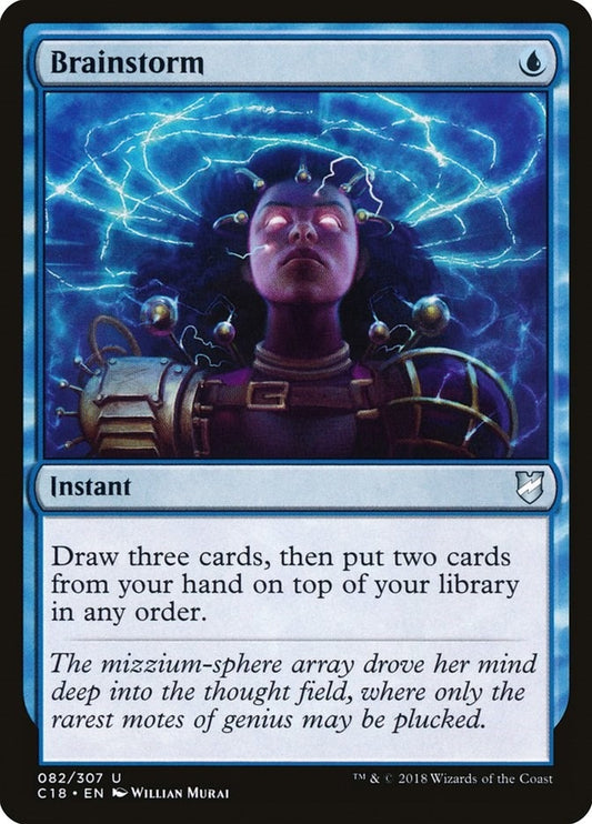 Image for Brainstorm (82) (Commander 2018) - Magic: The Gathering