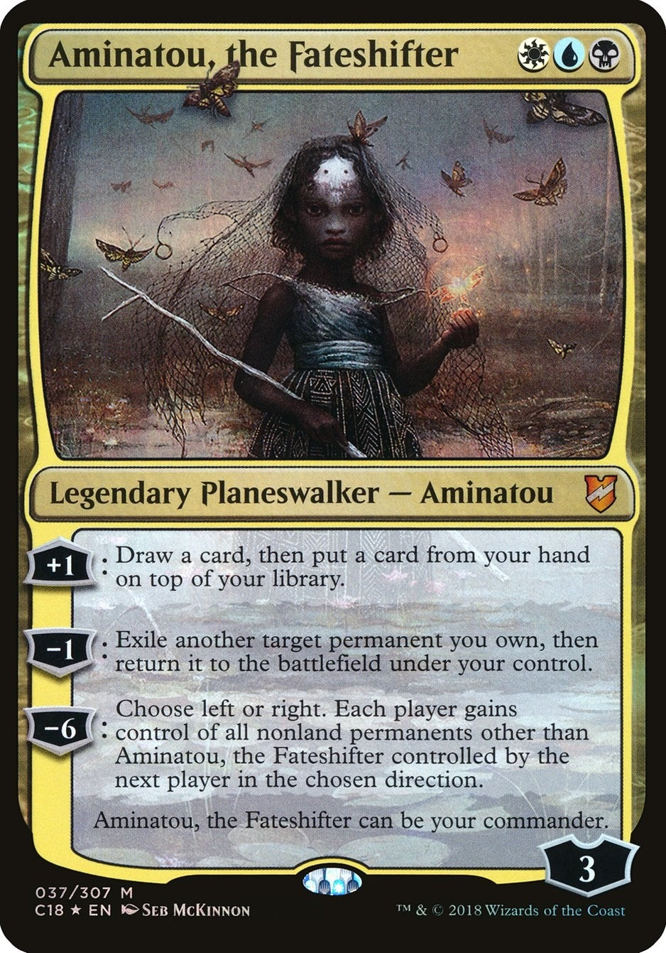 Image for Aminatou, the Fateshifter (Commander 2018) (37) (Oversize Cards) - Magic: The Gathering