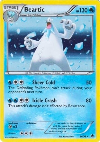 Image for Beartic - 30/98 (Cosmos Holo) (030/098) (Blister Exclusives) - Pokemon