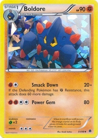 Image for Boldore - 51/98 (Cracked Ice Holo) (051/098) (Blister Exclusives) - Pokemon