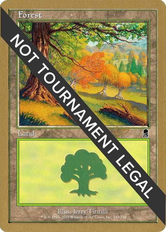 Image for Forest (349) - 2002 Brian Kibler (ODY) (World Championship Decks) - Magic: The Gathering