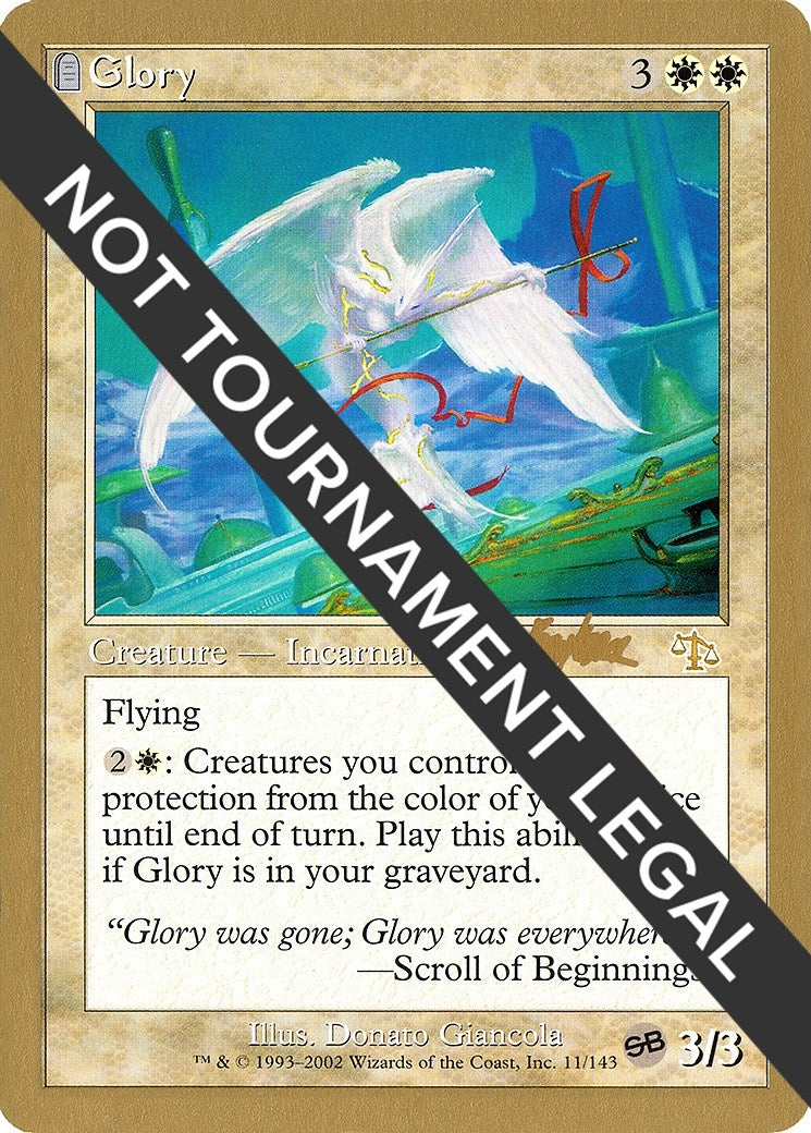 Image for Glory - 2002 Brian Kibler (JUD) (SB) (World Championship Decks) - Magic: The Gathering