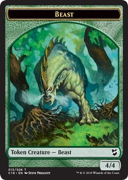 Image for Beast (013) // Plant Double-Sided Token (13 // 17) (Commander 2018) - Magic: The Gathering