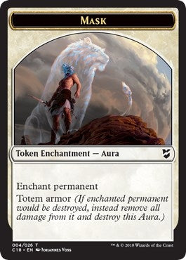 Image for Mask // Horror Double-Sided Token (4 // 22) (Commander 2018) - Magic: The Gathering