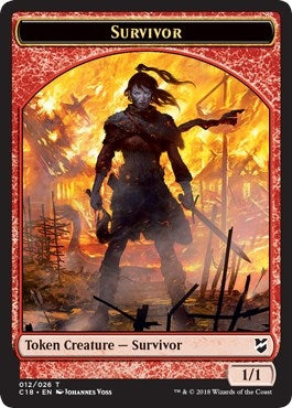 Image for Survivor // Myr (023) Double-Sided Token (12 // 23) (Commander 2018) - Magic: The Gathering