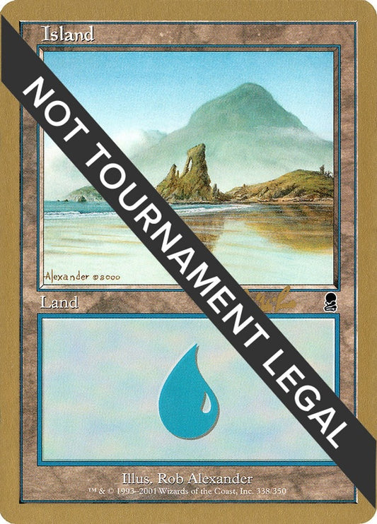 Image for Island (338) - 2002 Carlos Romao (ODY) (World Championship Decks) - Magic: The Gathering
