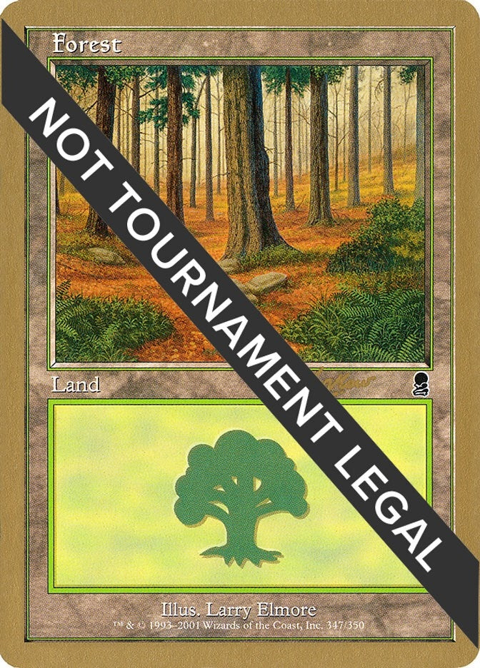 Image for Forest (347) - 2002 Raphael Levy (ODY) (World Championship Decks) - Magic: The Gathering