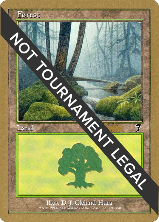 Image for Forest (328) - 2002 Sim Han How (7ED) (World Championship Decks) - Magic: The Gathering