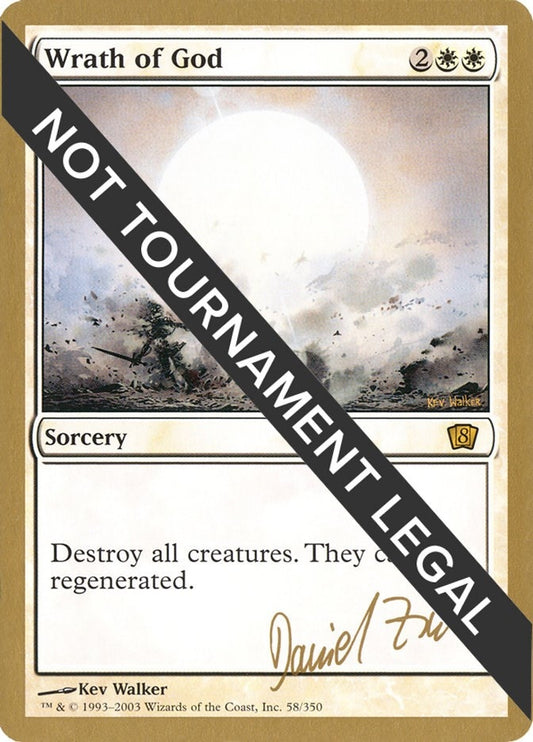 Image for Wrath of God - 2003 Daniel Zink (8ED) (World Championship Decks) - Magic: The Gathering