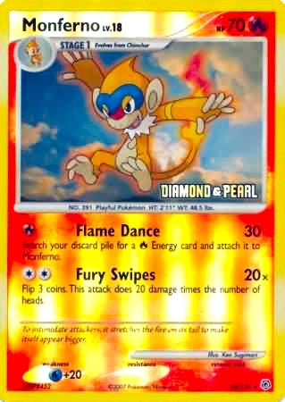 Image for Monferno - 56/130 [Diamond & Pearl] (056/130) (Burger King Promos) - Pokemon