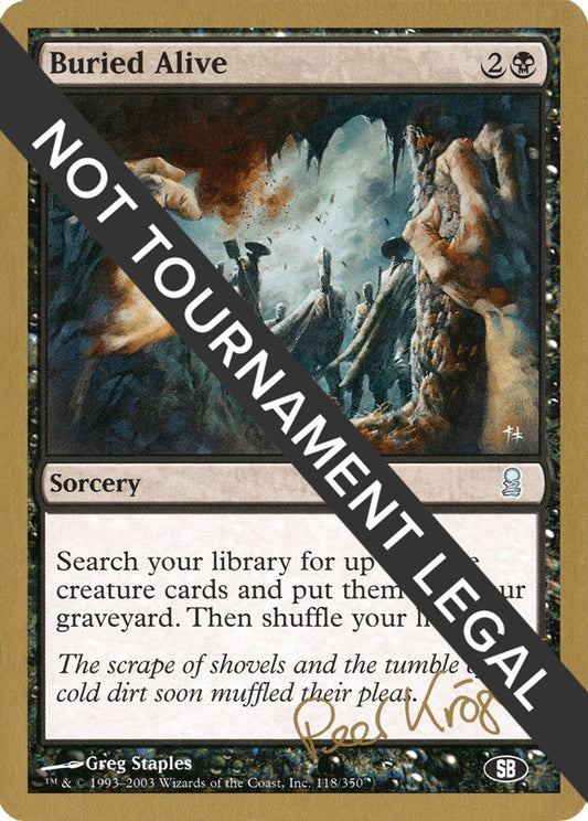 Image for Buried Alive - 2003 Peer Kroger (ODY) (SB) (World Championship Decks) - Magic: The Gathering
