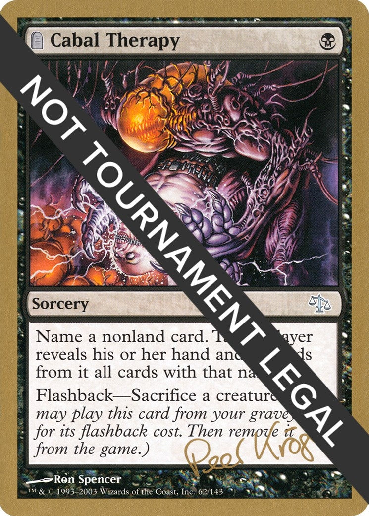Image for Cabal Therapy - 2003 Peer Kroger (JUD) (World Championship Decks) - Magic: The Gathering