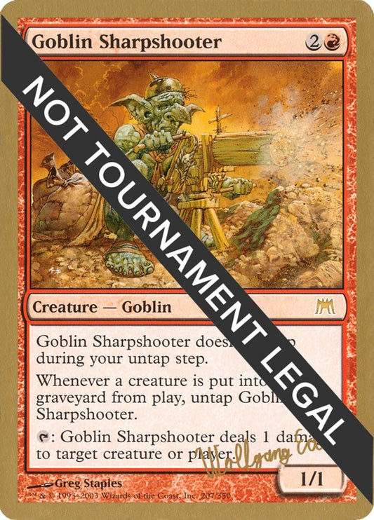Image for Goblin Sharpshooter - 2003 Wolfgang Eder (ONS) (World Championship Decks) - Magic: The Gathering