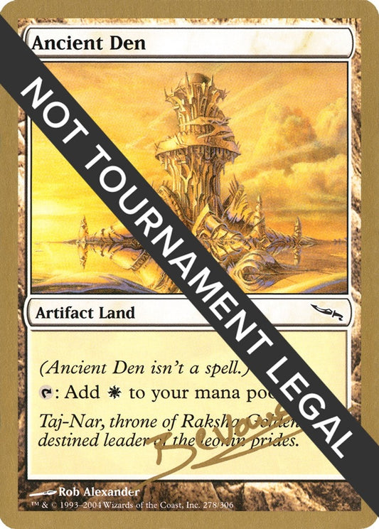 Image for Ancient Den - 2004 Manuel Bevand (MRD) (World Championship Decks) - Magic: The Gathering