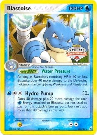 Image for Blastoise - 14/100 (National Championships) (014/100) (League & Championship Cards) - Pokemon