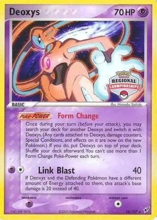 Image for Deoxys - 16/107 (Regional Championships) (016/107) (League & Championship Cards) - Pokemon