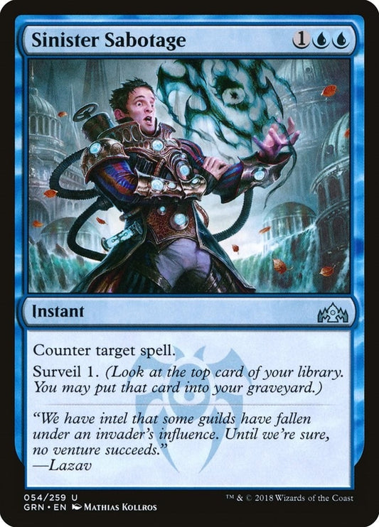 Image for Sinister Sabotage (54) (Guilds of Ravnica) - Magic: The Gathering