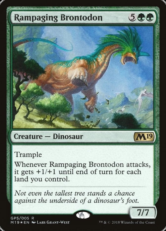 Image for Rampaging Brontodon (2018 Gift Pack) (GP5) (Gift Boxes and Promos) - Magic: The Gathering
