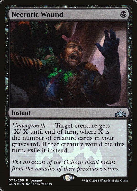 Image for Necrotic Wound (79) (League Promos) - Magic: The Gathering