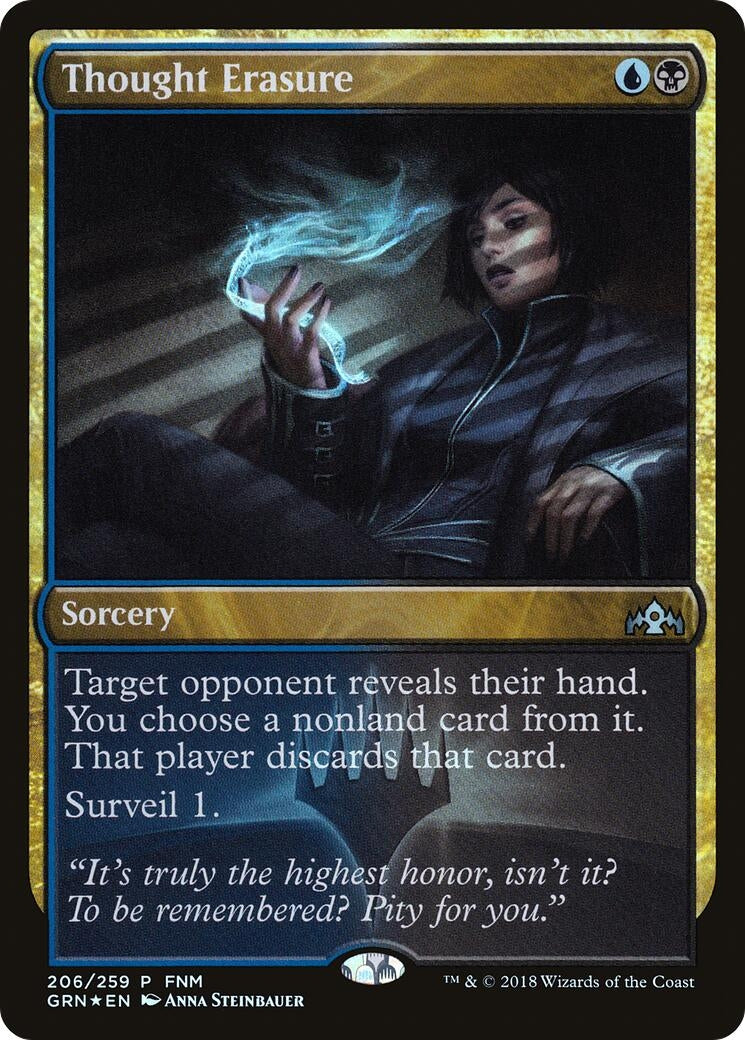 Image for Thought Erasure (206) (FNM Promos) - Magic: The Gathering