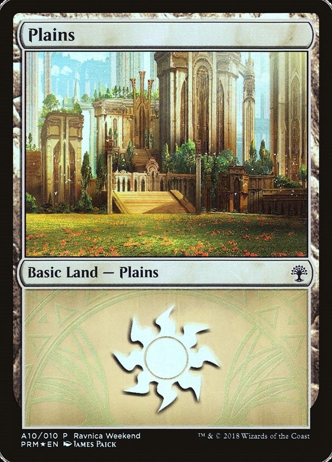 Image for Plains - Selesnya (A10) (10) (Launch Party & Release Event Promos) - Magic: The Gathering
