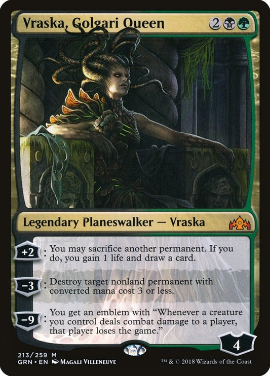 Image for Vraska, Golgari Queen (213) (Guilds of Ravnica) - Magic: The Gathering